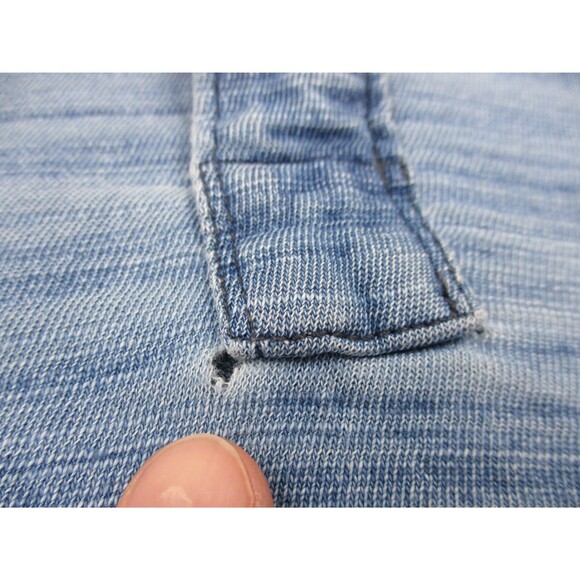 Faherty Polo Shirt Mens Extra Large XL Blue Indigo Dyed Cotton Short Sleeve * - Picture 6 of 12